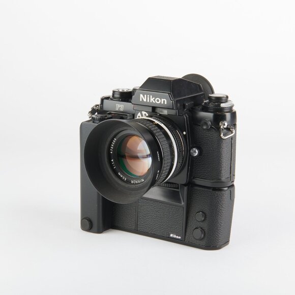 Nikon F3 HP 35mm PRO Film Camera Kit MD-4, Ai 50mm f 1.4, TC-201 NEAR MINT!!! - Picture 5 of 15